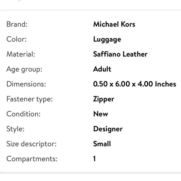 Michael Kors Tan Card Holder - Picture 8 of 8